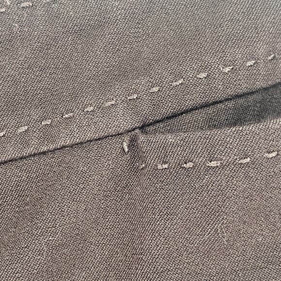 EILEEN FISHER Pants PL Organic Cotton Stretch Twill Tapered Cropped Chino Brown - Picture 6 of 16